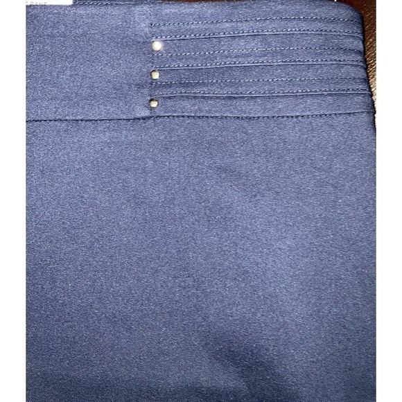 JM Collection Women's Pull On Tummy Control Slim Leg/Rivet Pants 2XL Blue - Picture 9 of 15